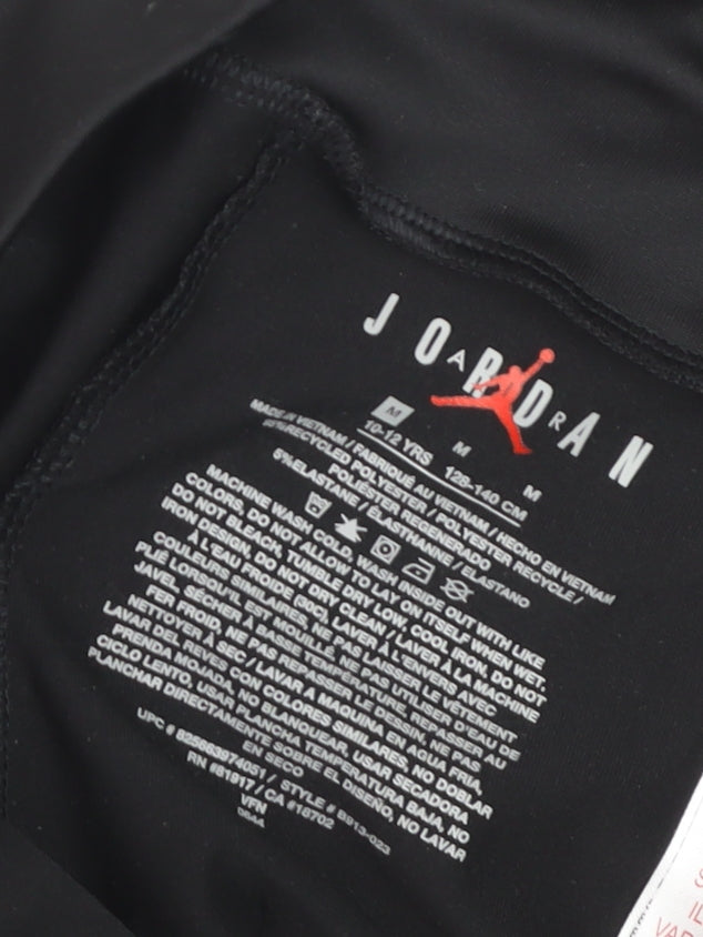 Additional view of Jordan girls’ black leggings m 10-12 years stretch polyester activewear