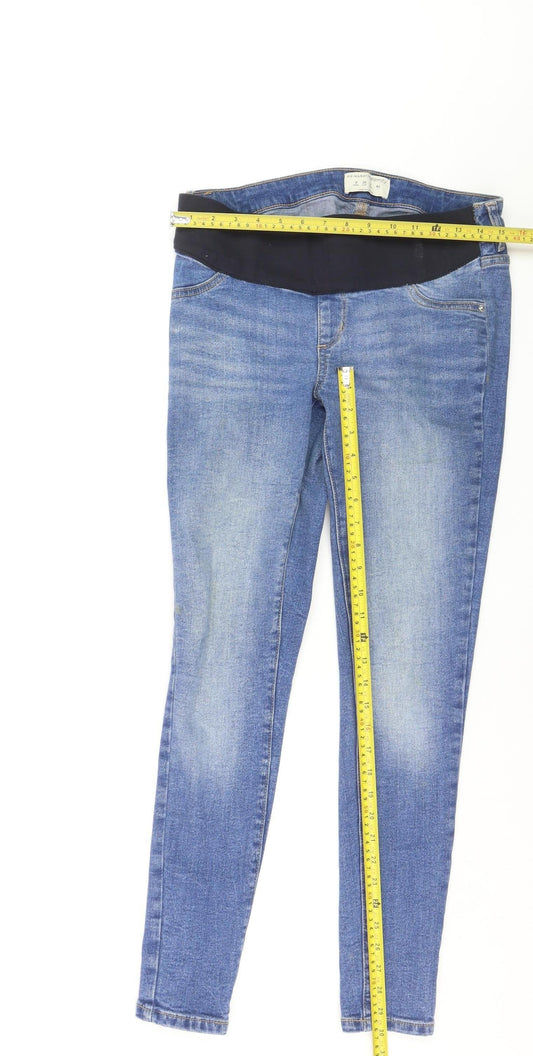 Primark Maternity Blue Skinny Jeans Women’s Size 8 Stretch Denim