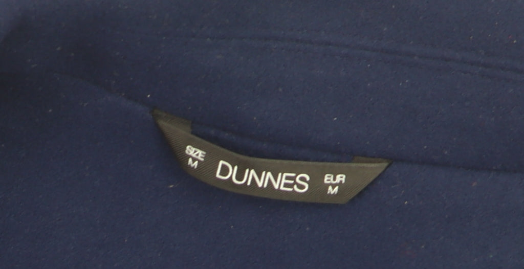Additional view of Dunnes Women's Blue Mid-Length Overcoat, size M, Classic Style