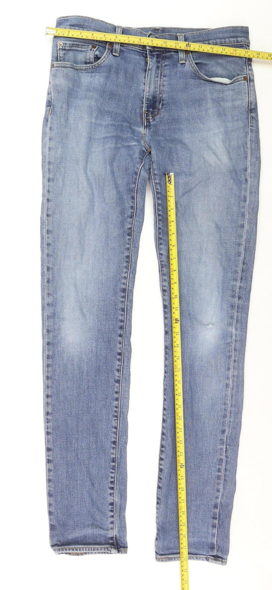 Levi's Premium Women's Blue Straight Leg Jeans Size 16 33x36 Denim