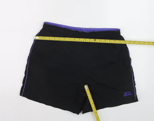 Slazenger Men’s Black Sports Swim Shorts Size M Quick Dry