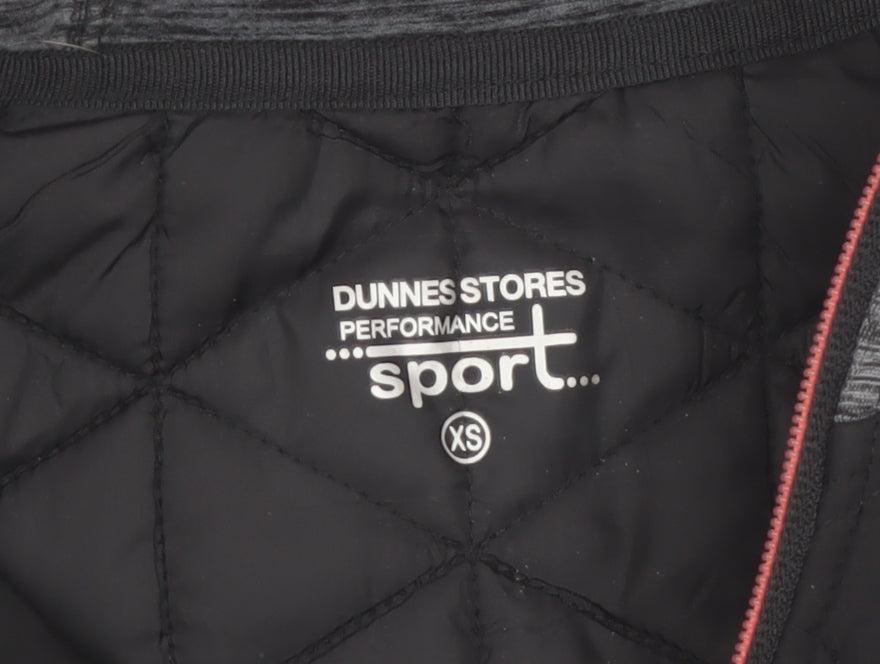 Additional view of Dunnes Performance Sport Women's Grey Black XS Full Zip Hoodie