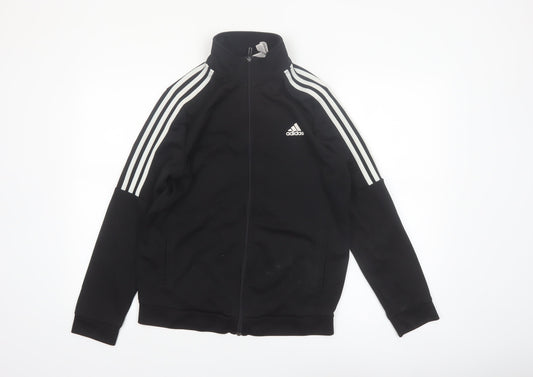 Additional front view of Adidas Women's Black Full Zip Basic Sports Jacket, size L