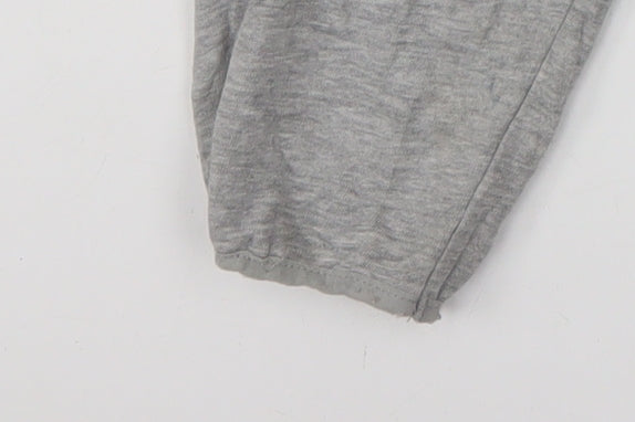 NFL Men's Grey Orange Full Zip Hoodie Large Sports Fleece