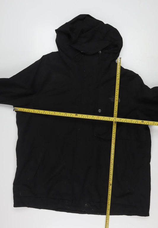 The North Face Men’s Black 2XL Waterproof Hooded Rain Jacket