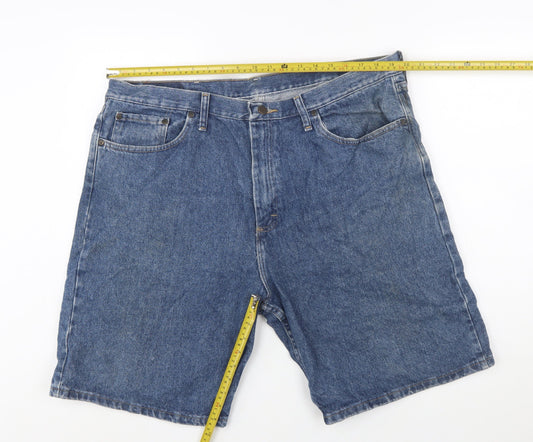 Wrangler Men's Blue Denim Relaxed Fit 40 Regular Cargo Shorts