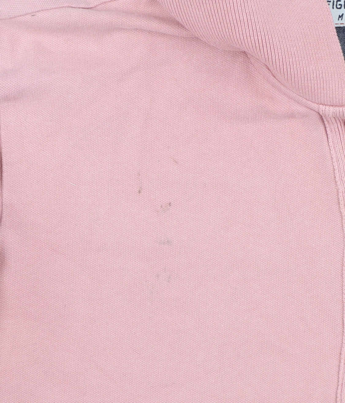 Additional view of Hilfiger Denim Women's Pink Polo Shirt Medium Slim Fit Cotton