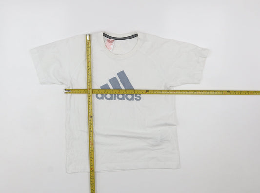 Adidas Boys White Clima365 Performance T-Shirt 10 Years Regular Fit