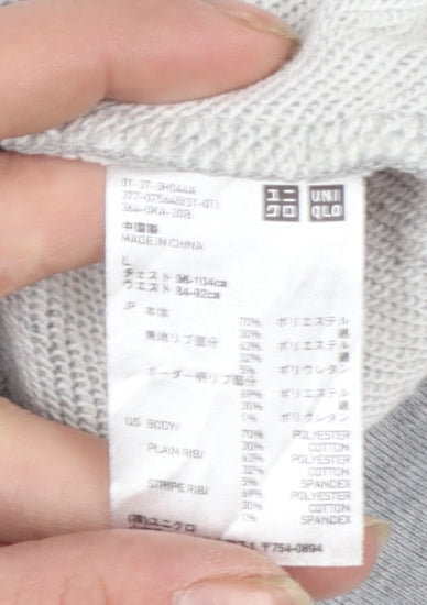 Uniqlo Men’s Grey Crew Neck Pullover Sweatshirt Size L