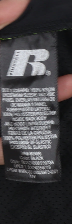 Additional view of Russell boys’ black xl (14-16 years) hooded windbreaker jacket