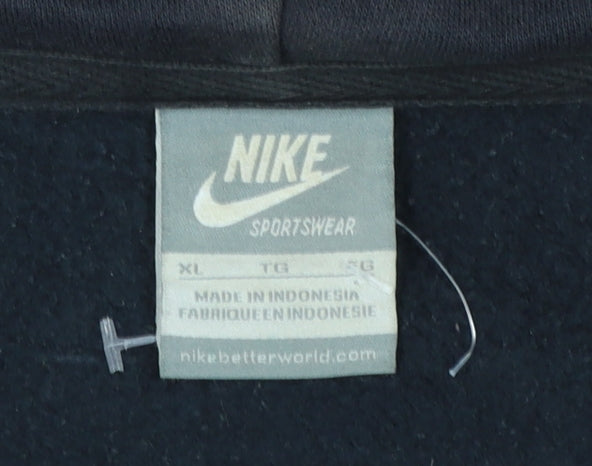 Nike Womens Black Full Zip Hoodie XL Sportswear Jacket