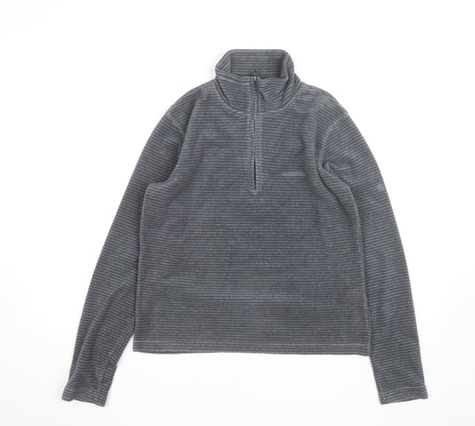 Craghoppers Womens Grey Fleece Half Zip Activewear Jacket UK 12