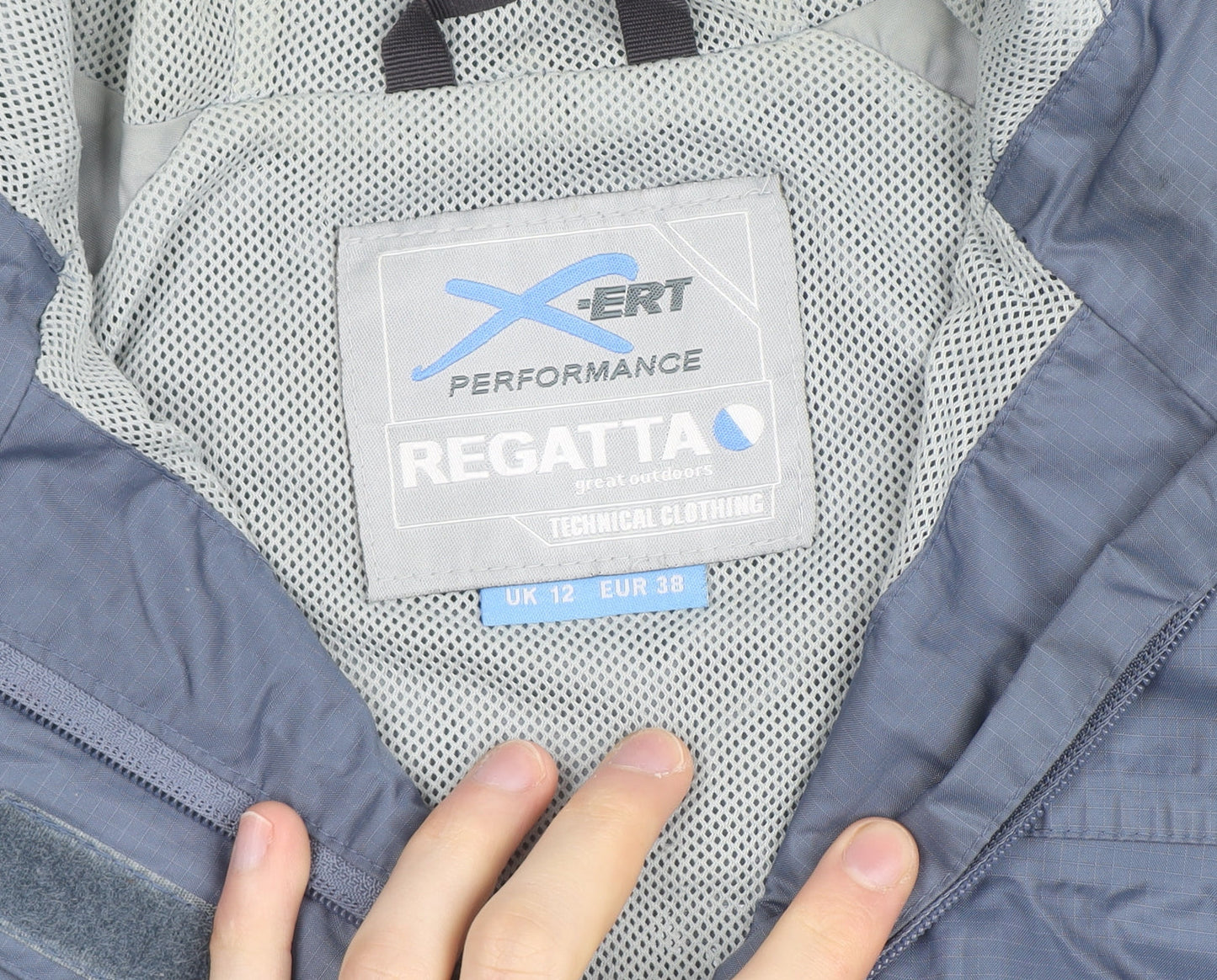 Regatta X-ERT Performance Men's Blue Waterproof Hooded Jacket Size 38