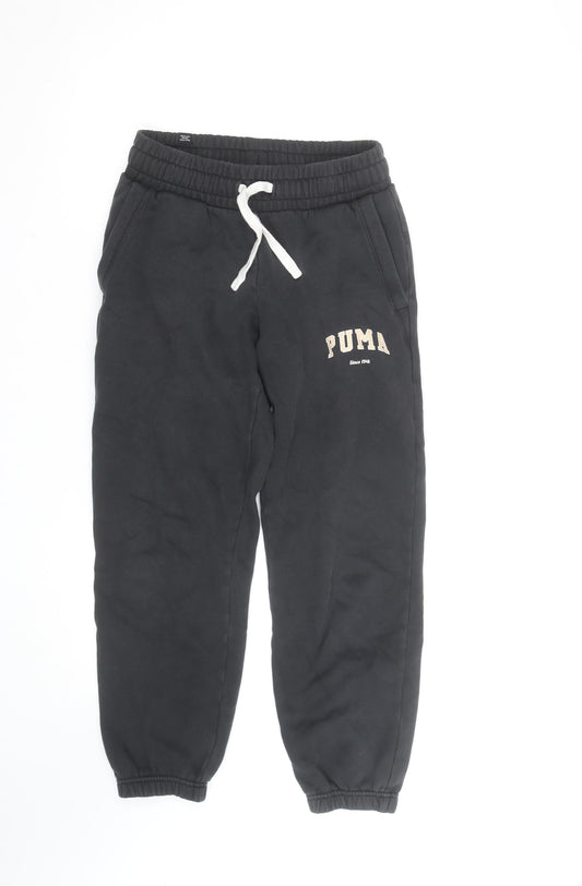 Puma Men's Black XS Jogger Sweatpants Fleece Activewear Trousers
