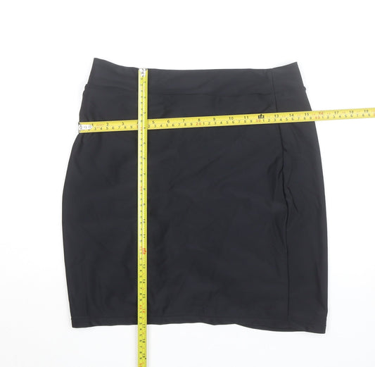 Back view of Dunnes Women's Black, size 16, High Rise Pencil Skirt