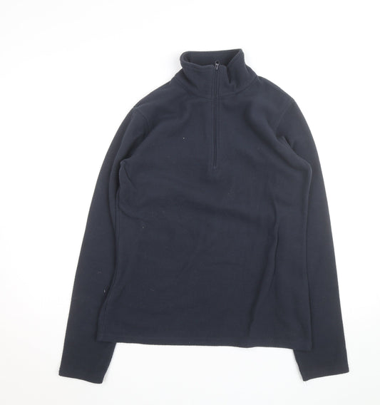Mountain Warehouse Men’s Black Fleece 1/2 Zip Activewear Jacket M