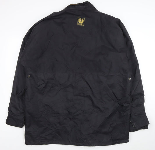 Belstaff Men's Black XL Waterproof Parka Jacket Nylon Outdoor