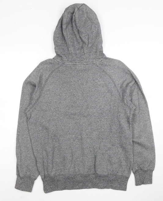 Ellesse Womens Grey Pullover Hoodie Size M Logo Graphic Sweatshirt