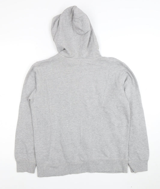 Champion Boys Grey Pullover Hoodie Size 7 Cotton Blend Logo Sweatshirt