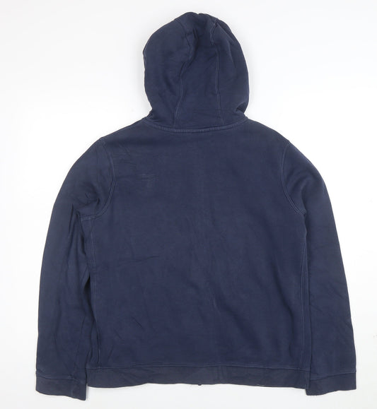 Nike Boys Navy Blue Full Zip Hoodie XL 158-170cm Cotton Blend