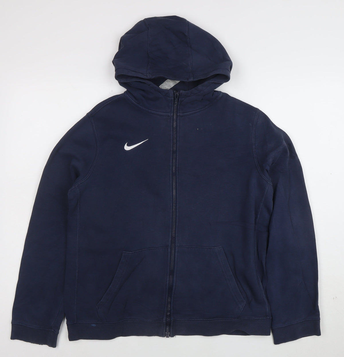 Additional view of Nike boys’ navy blue full zip hoodie xl 158-170cm cotton blend