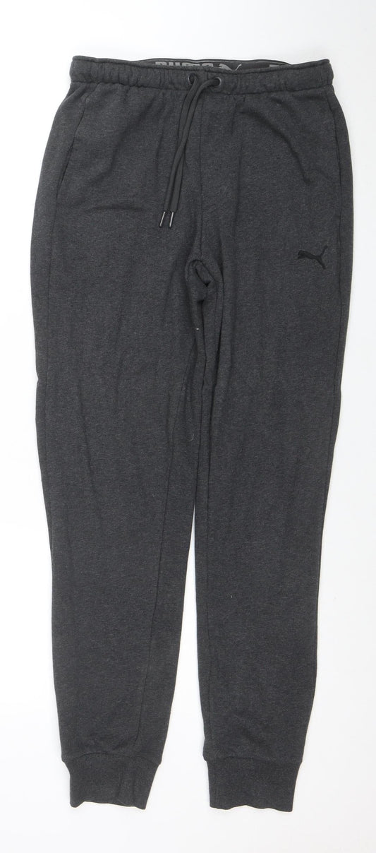 Puma Men Grey Jogger Sweatpants M Regular Fit Activewear