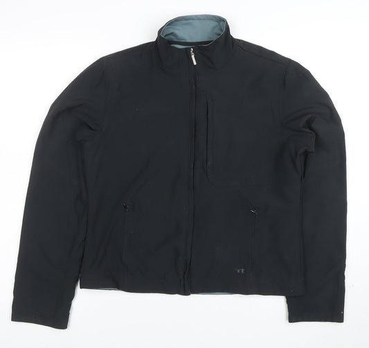 Reebok Womens Black Softshell Jacket Size 14 Lightweight Zip