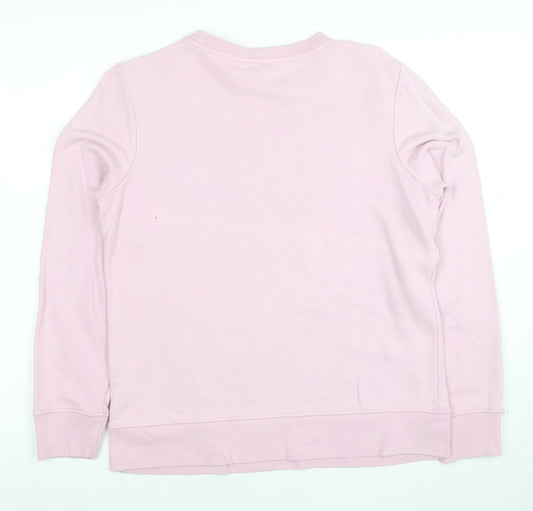 Tommy Hilfiger Women Pink Crew Neck Pullover Sweatshirt Size S