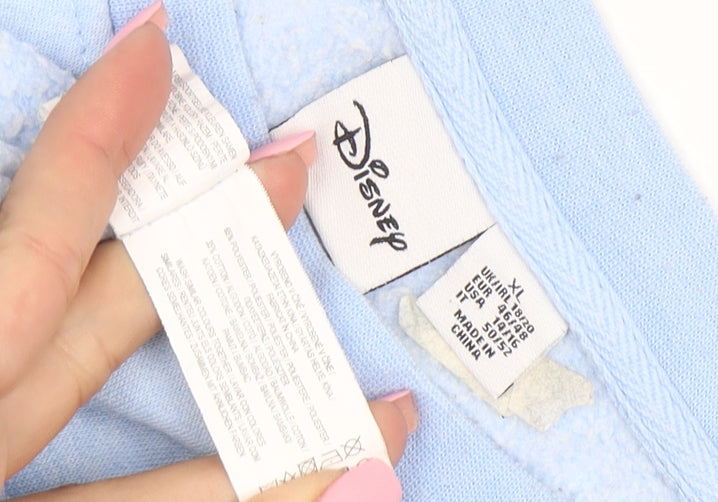 Disney Women Blue Mickey Mouse Pullover Sweatshirt Size XL