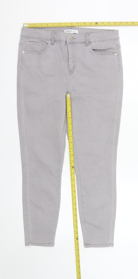 Denim Co. Women’s Grey Skinny Jeans Size 16 Stretch Slim Fit
