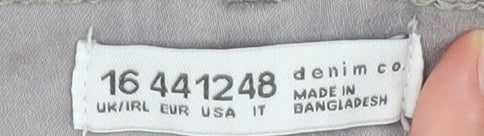 Brand and care label for Denim Co. Women’s Grey Skinny Jeans, size UK 16, Stretch Slim Fit