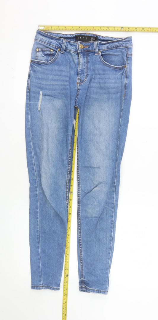 Denim Co. Womens Blue Skinny Mid Rise Stretch Jeans Size 10