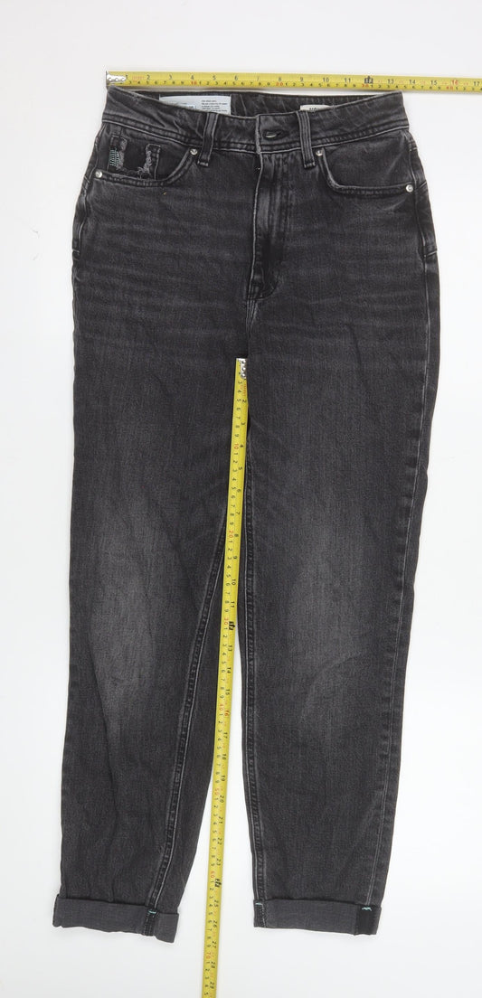 River Island Women’s Black High Rise Mom Jeans Size 8