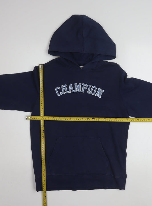 Champion Boys Blue Pullover Hoodie L (11-12 Years) Graphic Logo