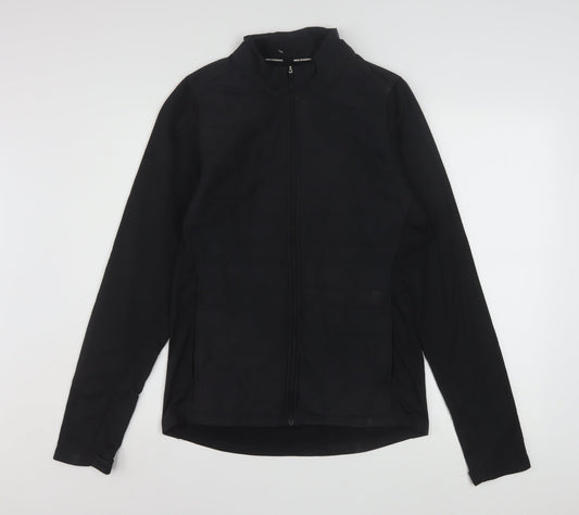 Nike Men's Black Small Running Track Jacket Full Zip Softshell