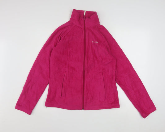 Columbia Women's Pink Fleece Full Zip Active Jacket Size M