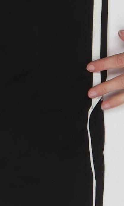 Additional view of Adidas Teens Black 12A Track Pants with Pockets and Elastic Waist