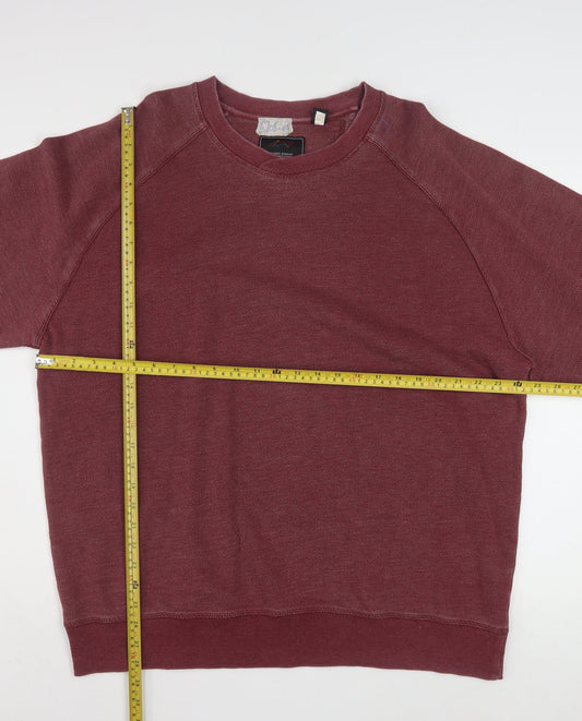 Greg Norman Men’s Red 2XL Cotton Blend Crew Neck Jumper