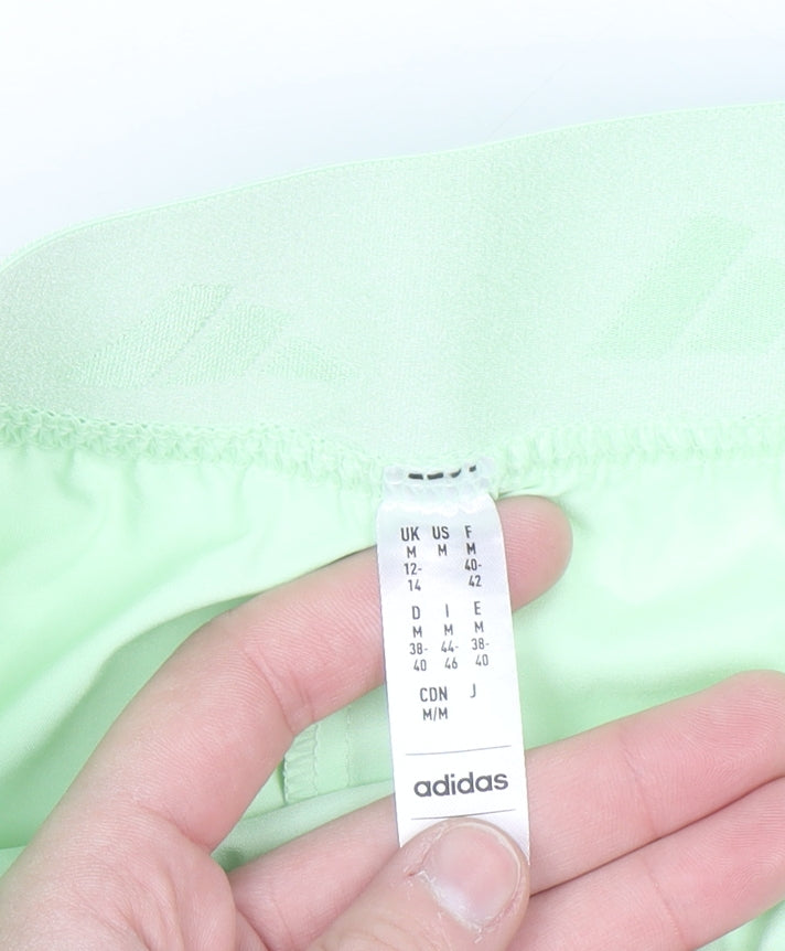 adidas Womens Green 1/4 Zip Tracksuit Set Size 12-14