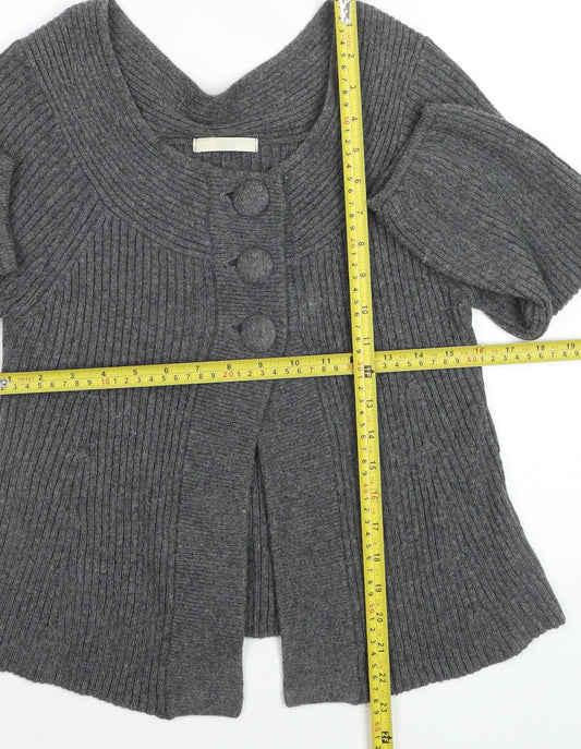 Marks and Spencer Women’s Grey 3/4 Sleeve Cardigan UK 8