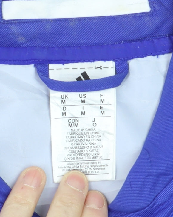 Adidas Men’s Blue Chelsea FC Track Jacket Size M Full Zip Regular Fit