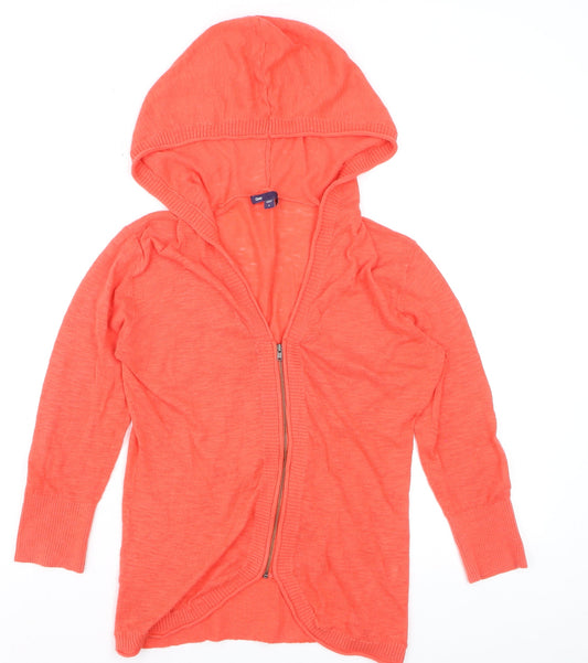 Gap Women's Coral Full Zip Lightweight Hoodie Size S
