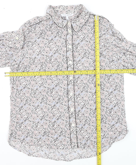 Next Petite Women’s Floral Blouse Multicoloured Size 14P Viscose Tunic