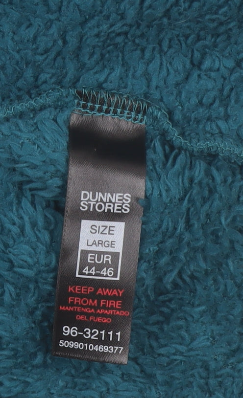 Dunnes Stores Women’s Teal Fleece Zip Jacket Size 16