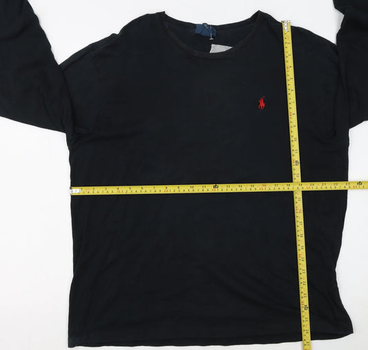 Polo Ralph Lauren Men's Black Long Sleeve Cotton T-Shirt L