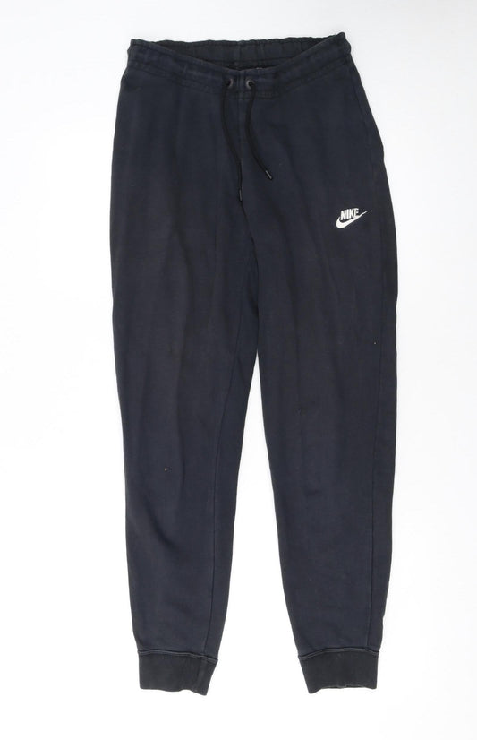 Nike Womens Black Small Jogger Sweatpants Elastic Waist Comfort Fit