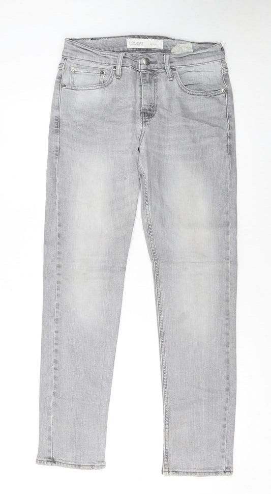 Levi Strauss & Co Men's Grey Slim Fit Denim Jeans W29 L30