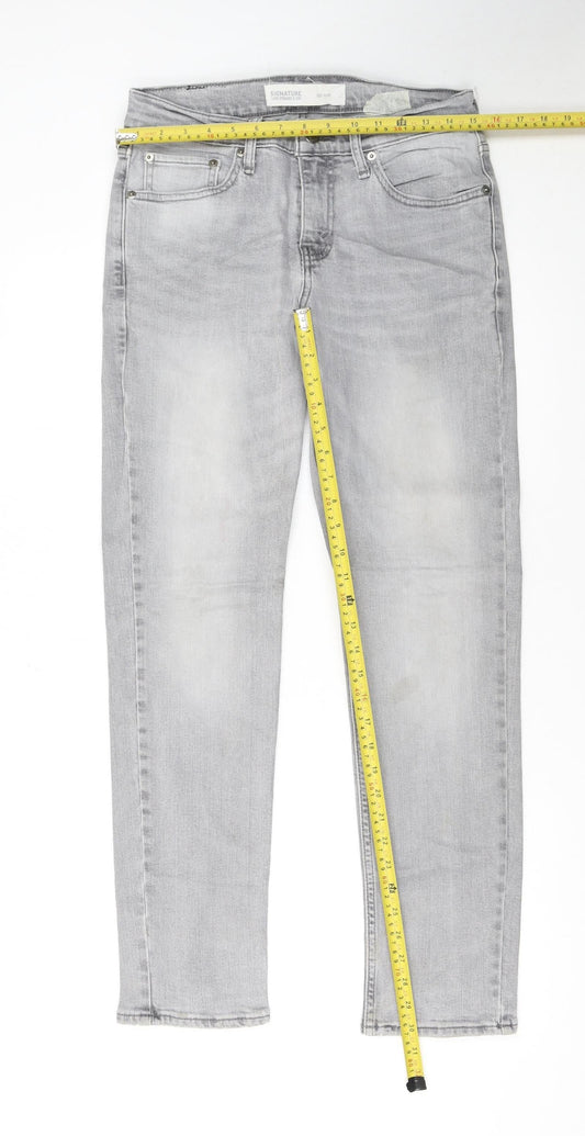 Levi Strauss & Co Men's Grey Slim Fit Denim Jeans W29 L30