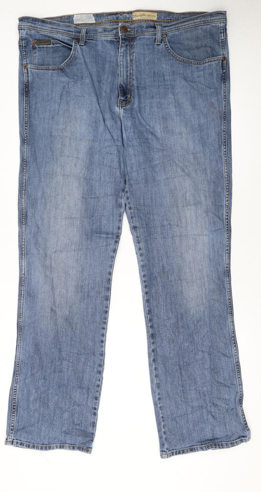 Wrangler Men's Blue Arizona Stretch Jeans W42 L32 Regular Fit