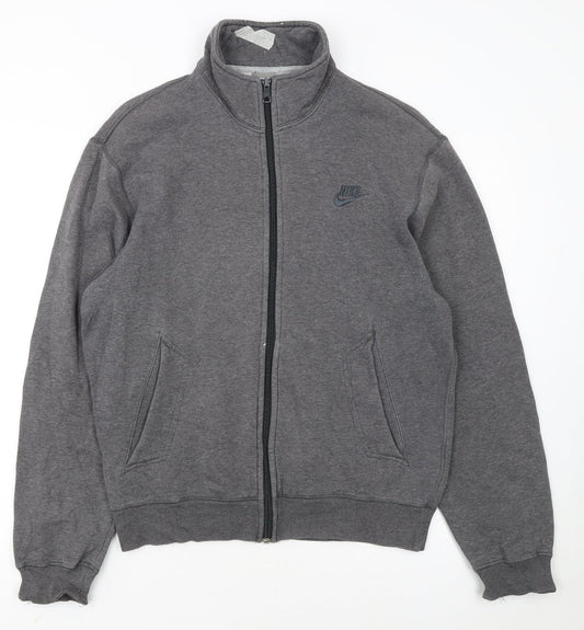 Nike Women's Grey Track Jacket Small Full Zip Sportswear